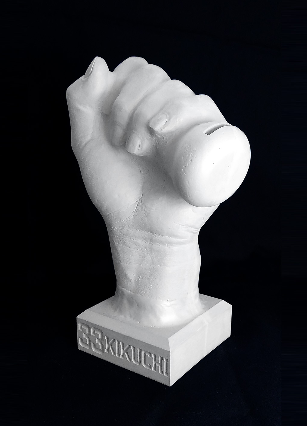 Ryosuke Kikuchi Hand Shaped Piggy Bank (made of resin)