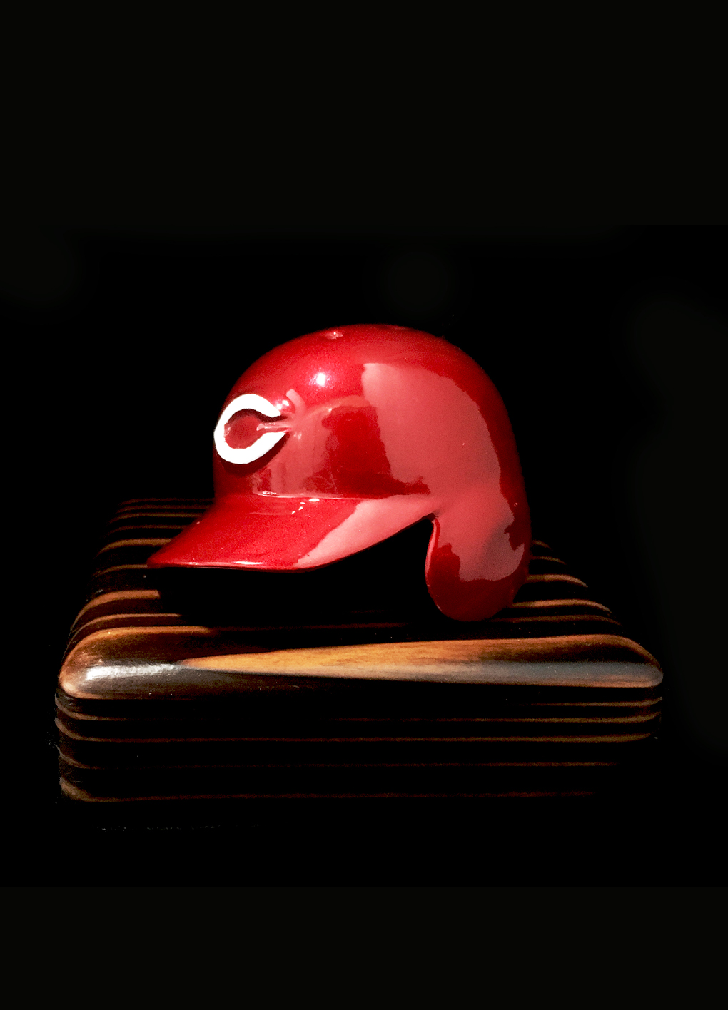 Baseball Helmet Large Sake Cup (Red)